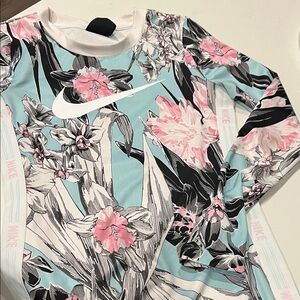 Nike Floral Print Long Sleeve Shirt